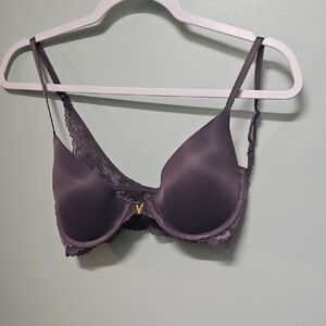 Victoria's Secret Uplift Demi Bra with lace back Purple/gray